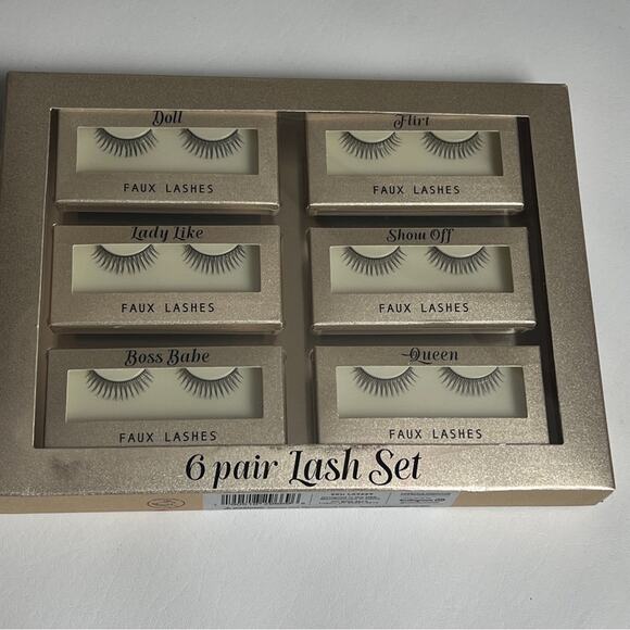 Makeup Beauty Assorted Styles   Six Pairs Lash Set Kit   New in Box - Picture 6 of 10